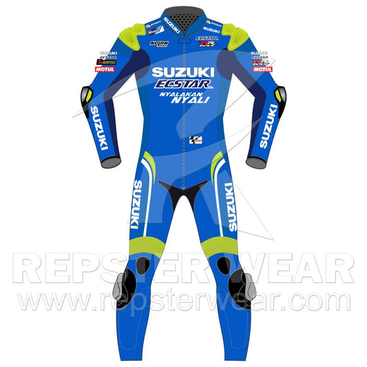 Suzuki Ecstar Álex Rins Motorcycle Racing Leather Suit 2020