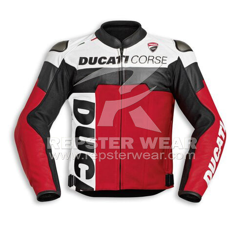 Ducati Corse C5 Motorbike Racing Leather Jacket