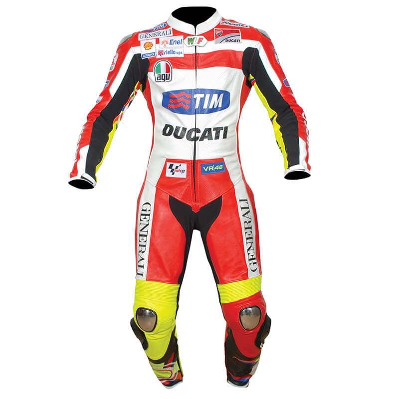 Valentino Rossi Ducati Motorbike Racing Leather Suit - Repsters