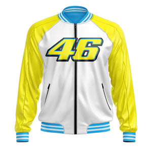 Valentino Rossi VR46 Racing Leather Bomber Jacket - Repsters