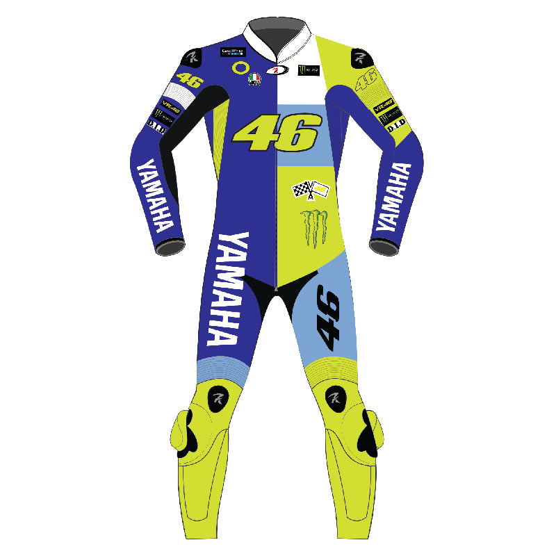 Valentino Rossi MotoRanch Motorbike Racing Leather Suit - Repsters