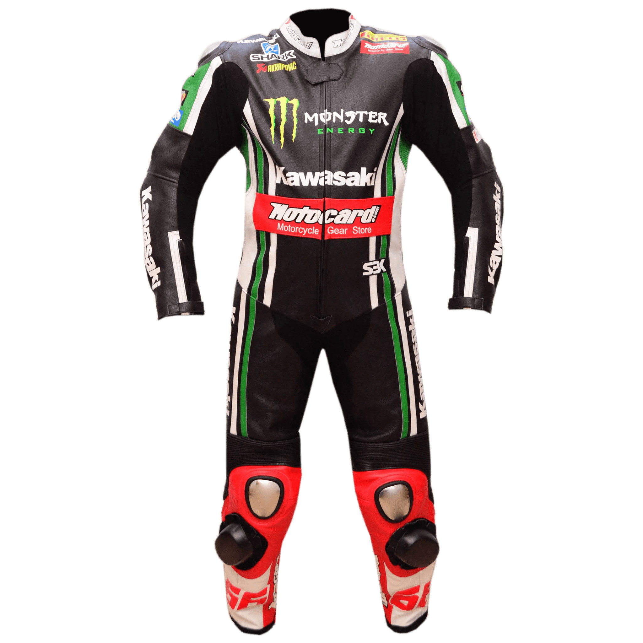 Tom Sykes Kawasaki Ninja Motorbike Racing Leather Suit- One Piece - Repsters