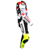 Valentino Rossi Honda Repsol VR46 Motorbike Racing Leather Suit - Repsters