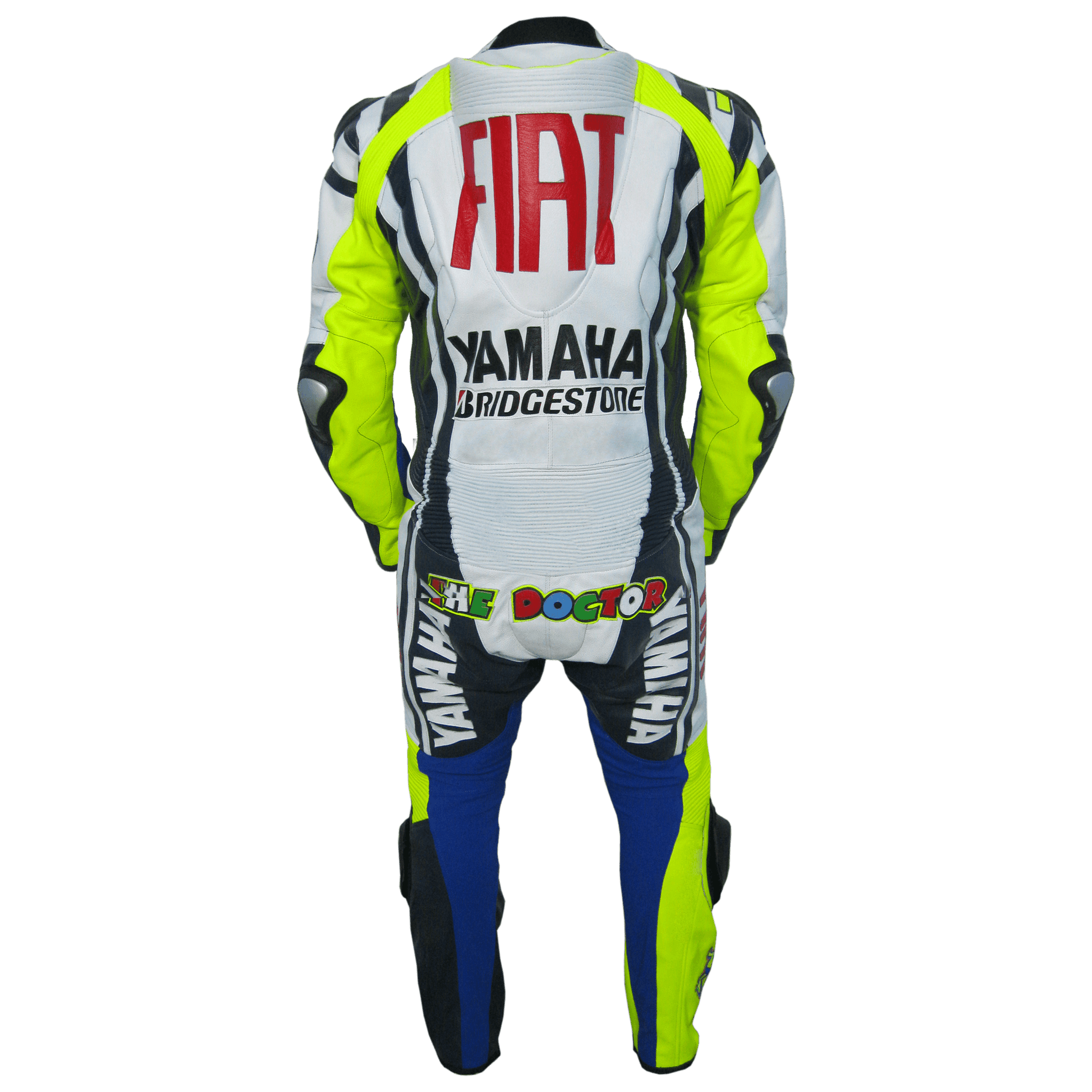 Valentino Rossi Yamaha Fiat MotoGp Racing Leather Suit - Repsters