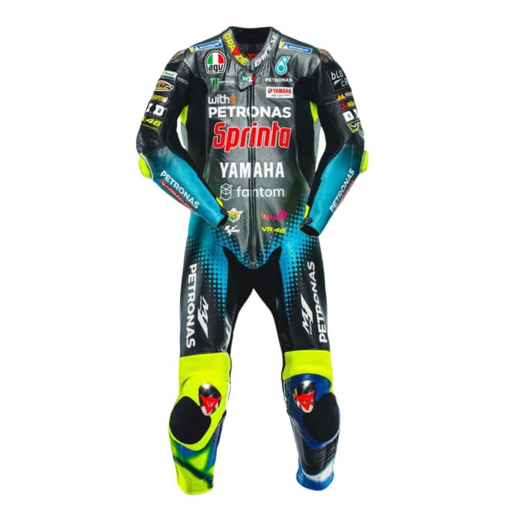 Valentino Rossi VR46 Motorbike Racing Leather Suits - Kangroo Leather