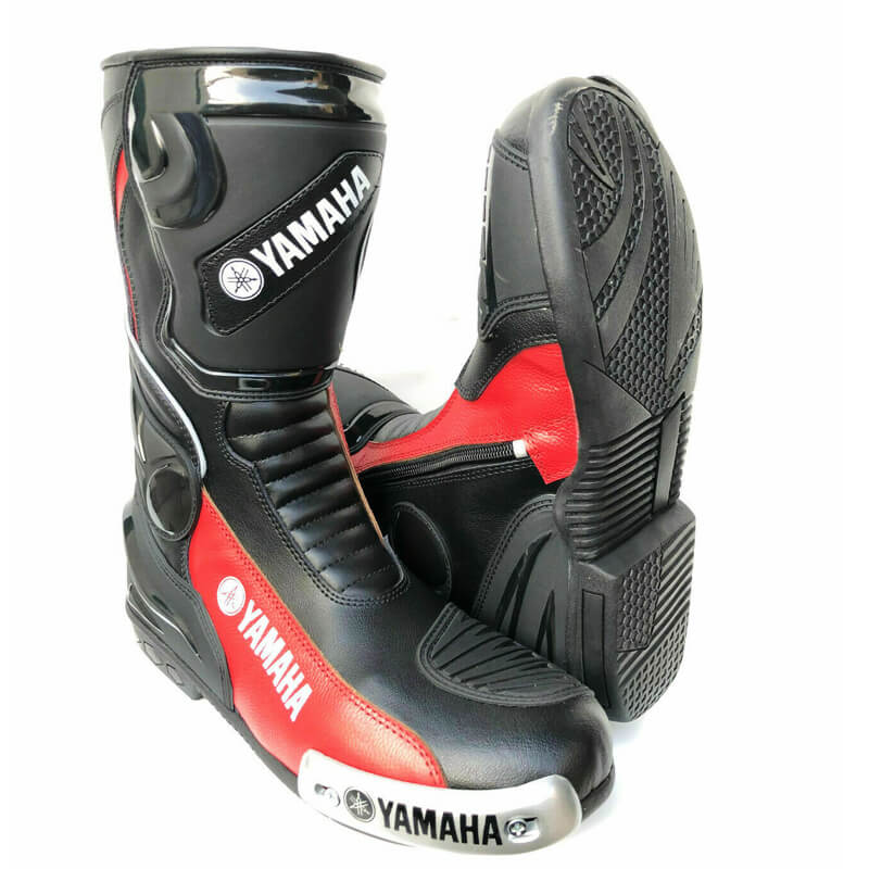 Yamaha Motorbike Boot - Motorcycle Racing Leather Boot - Repsters